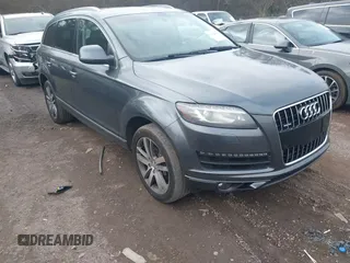 2015 Audi Q7 Premium Plus with VIN WA1LGAFE4FD008776, listed as a IAAI auction lot 41528346 with 213,557 mi miles and . Bid and sale history available at DreamBid. Image 1.