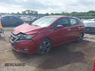2022 Nissan LEAF SV Plus with VIN 1N4BZ1CV0NC550614, listed as a IAAI auction lot 42730366 with 23,416 mi miles and . Bid and sale history available at DreamBid. Image 19.