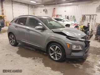 2021 Hyundai Kona Ultimate with VIN KM8K5CA55MU686696, listed as a IAAI auction lot 41347527 with 38,750 mi miles. Bid and sale history available at carsss.com. Image 1.
