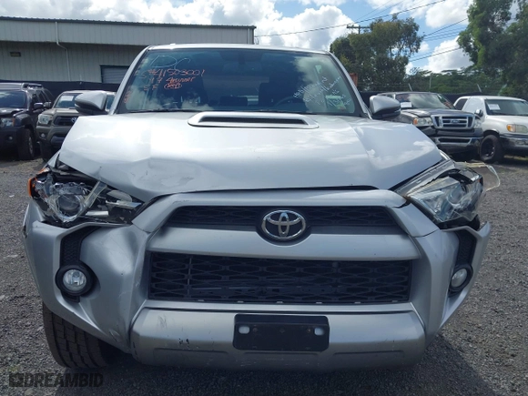 2017 Toyota 4Runner SR5 with VIN JTEBU5JR1H5443565, listed as a IAAI auction lot 41503001 with 57,183 mi miles. Bid and sale history available at carsss.com. Image 12.