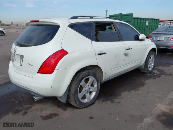 2003 Nissan Murano SL with VIN JN8AZ08T13W113566, listed as a IAAI auction lot 41261671 with 237,751 mi miles. Bid and sale history available at carsss.com. Image 4.