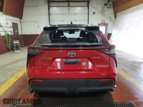 2023 Toyota bZ4X XLE with VIN JTMABACA3PA032826, listed as a Copart auction lot 49626575 with 45,061 mi miles and Salvage title. Bid and sale history available at DreamBid. Image 6.