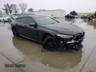 2024 BMW M8 Competition with VIN WBSGV0C01RCP37305, listed as a Copart auction lot 44357135 with 8,160 mi miles and Salvage Title. Bid and sale history available at carsss.com. Image 4.
