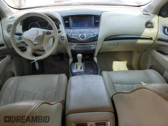 2013 Infiniti JX35 with VIN 5N1AL0MM0DC311047, listed as a Copart auction lot 65071224 with 187,856 mi miles and Salvage Title. Bid and sale history available at carsss.com. Image 8.