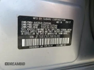 2018 Subaru WRX Premium with VIN JF1VA1C67J9816781, listed as a Copart auction lot 42009345 with 72,007 mi miles and Non Repairable. Bid and sale history available at carsss.com. Image 14.