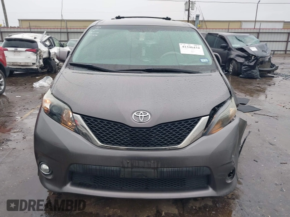 2014 Toyota Sienna SE with VIN 5TDXK3DC4ES434604, listed as a IAAI auction lot 41346434 with 108,633 mi miles and . Bid and sale history available at DreamBid. Image 12.