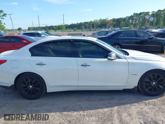 2014 Infiniti Q50 Hybrid Premium with VIN JN1AV7AP2EM690136, listed as a IAAI auction lot 42481510 with 203,832 mi miles and . Bid and sale history available at DreamBid. Image 13.