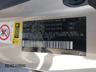 2015 Lexus RX 450h with VIN 2T2BC1BA0FC007066, listed as a IAAI auction lot 42462987 with 91,800 mi miles and . Bid and sale history available at DreamBid. Image 9.