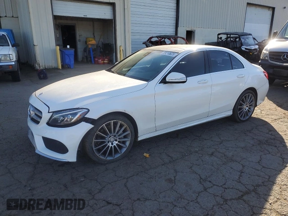 2015 Mercedes-Benz C-Class C 400 with VIN 55SWF6GB7FU034819, listed as a Copart auction lot 89210625 with 71,930 mi miles and Salvage Title. Bid and sale history available at carsss.com. Image 1.