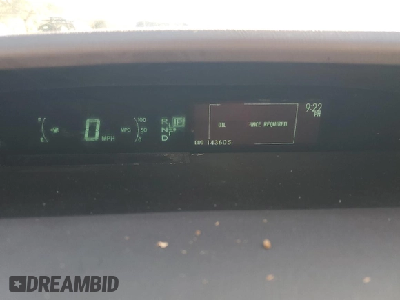 2010 Toyota Prius II with VIN JTDKN3DU6A5128207, listed as a Copart auction lot 48196125 with 143,605 mi miles and Salvage Title. Bid and sale history available at DreamBid. Image 9.