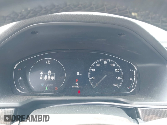 2021 Honda Accord Sport with VIN 1HGCV2F38MA027279, listed as a IAAI auction lot 42452235 with 58,180 mi miles and . Bid and sale history available at DreamBid. Image 7.