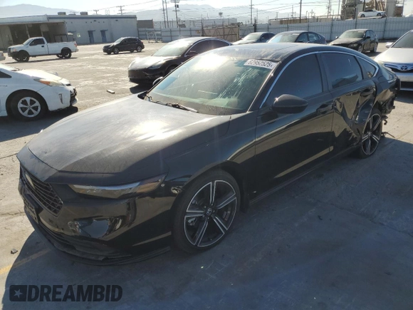2023 Honda Accord Sport with VIN 1HGCY2F57PA021258, listed as a Copart auction lot 62952525 with 21,957 mi miles and Salvage title. Bid and sale history available at DreamBid. Image 1.