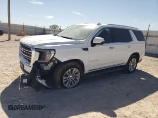 2024 GMC Yukon SLT with VIN 1GKS2BKD6RR237359, listed as a Copart auction lot 77892564 with 9,880 mi miles and Salvage Title. Bid and sale history available at carsss.com. Image 1.