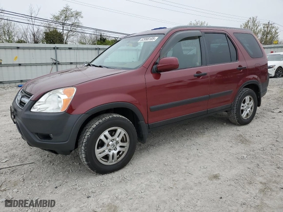 2004 Honda CR-V EX with VIN SHSRD78894U216833, listed as a Copart auction lot 52998105 with 129,330 mi miles and Clean Title. Bid and sale history available at carsss.com. Image 1.