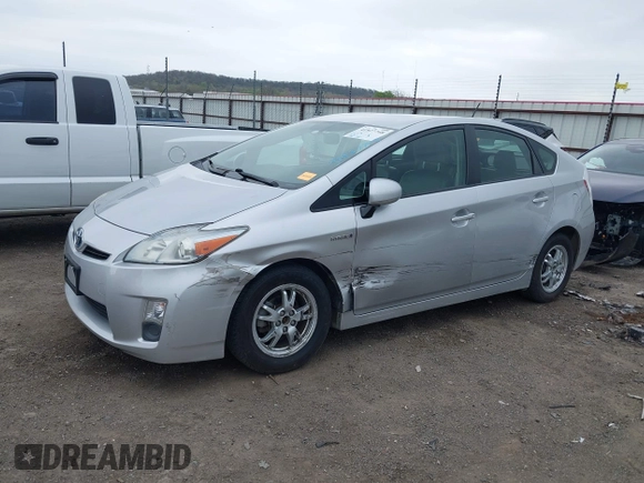 2010 Toyota Prius II with VIN JTDKN3DU2A0136687, listed as a IAAI auction lot 41927748 with 170,756 mi miles. Bid and sale history available at carsss.com. Image 19.