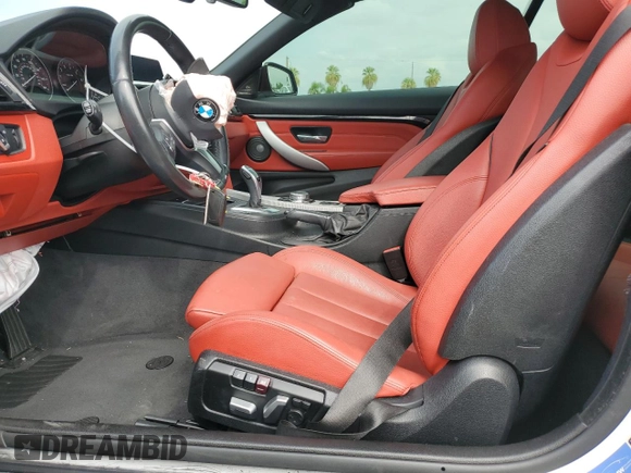 2016 BMW 4 Series 435i with VIN WBA3T3C57G5A42322, listed as a Copart auction lot 72285164 with 55,486 mi miles and Salvage title. Bid and sale history available at DreamBid. Image 7.