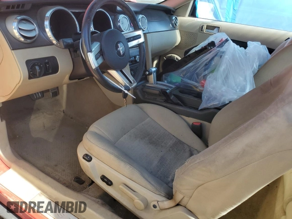 2007 Ford Mustang Deluxe with VIN 1ZVHT80N175317090, listed as a Copart auction lot 56140915 with 182,018 mi miles and Salvage title. Bid and sale history available at DreamBid. Image 7.