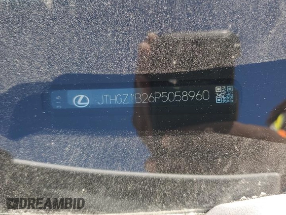 2023 Lexus IS 350 F Sport with VIN JTHGZ1B26P5058960, listed as a Copart auction lot 60683435 with 29,814 mi miles and Salvage title. Bid and sale history available at DreamBid. Image 12.