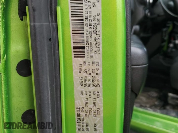 2018 Jeep Wrangler Sport with VIN 1C4GJXAN1JW262204, listed as a Copart auction lot 46809145 with 79,732 mi miles and Salvage title. Bid and sale history available at DreamBid. Image 12.
