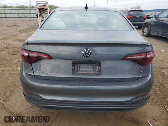 2023 Volkswagen Jetta S with VIN 3VW5M7BU2PM050809, listed as a Copart auction lot 54911535 with 42,638 mi miles and Salvage title. Bid and sale history available at DreamBid. Image 6.