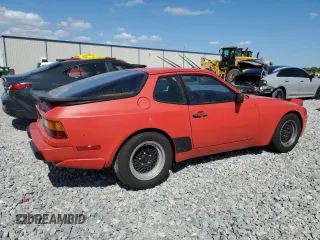 1983 Porsche 944 with VIN WP0AA0945DN453742, listed as a Copart auction lot 49583285 with 12,621 mi miles and Salvage Title. Bid and sale history available at carsss.com. Image 3.