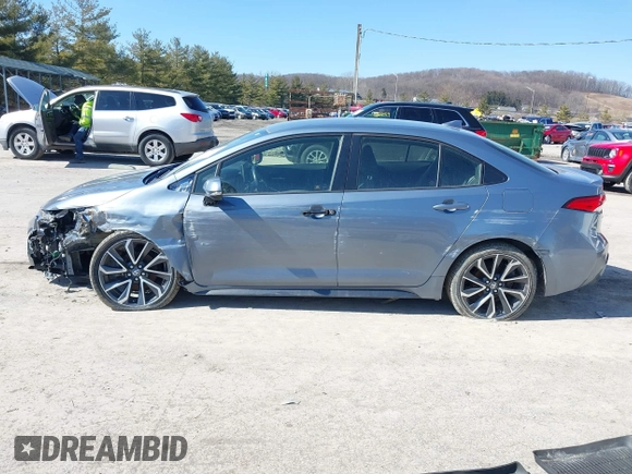 2020 Toyota Corolla SE with VIN JTDS4RCE5LJ015388, listed as a IAAI auction lot 41705544 with 87,322 mi miles and . Bid and sale history available at DreamBid. Image 14.