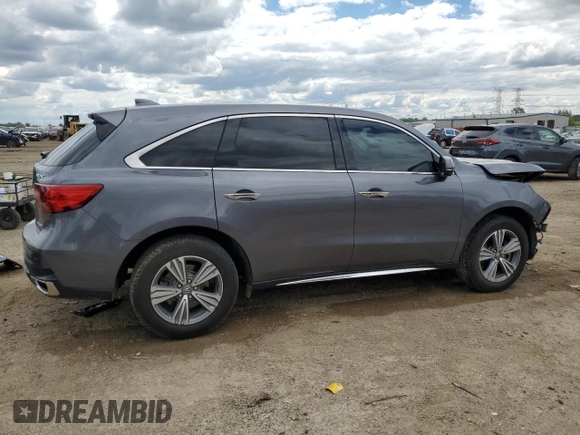 2020 Acura MDX с VIN 5J8YD4H38LL005822, выставлен на аукционе Copart как лот 57610055 с пробегом 56 433 миль миль и Списание • Salvage title. История ставок и продаж доступна на DreamBid. Изображение 3.