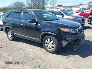 2013 Kia Sorento LX with VIN 5XYKTCA64DG386183, listed as a IAAI auction lot 41849794 with 169,394 mi miles. Bid and sale history available at carsss.com. Image 1.