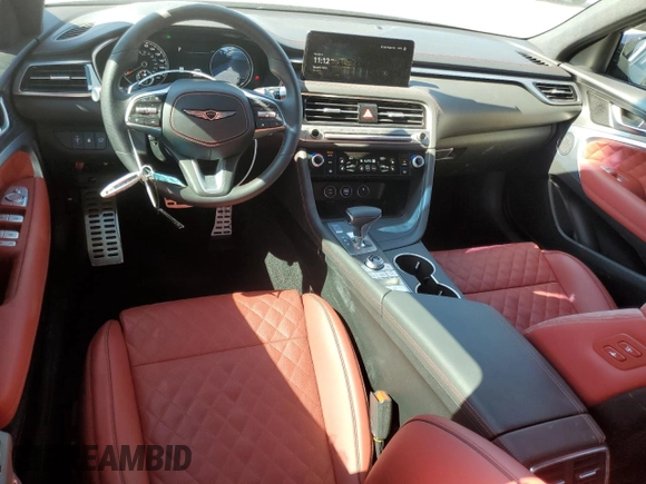 2024 Genesis G70 Sport Advanced with VIN KMTG54SE3RU137375, listed as a Copart auction lot 73545274 with 1,702 mi miles and Salvage Title. Bid and sale history available at DreamBid. Image 8.