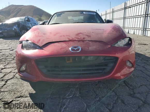 2017 Mazda MX-5 Miata Sport with VIN JM1NDAB78H0124135, listed as a Copart auction lot 88089415 with 145,338 mi miles and Salvage title. Bid and sale history available at DreamBid. Image 5.