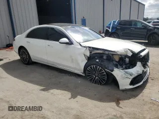 2022 Mercedes-Benz S 580 с VIN W1K6G7GB3NA141805, выставлен на аукционе Copart как лот 54716515 с пробегом 60 353 миль миль и Списание • Salvage title. История ставок и продаж доступна на DreamBid. Изображение 4.
