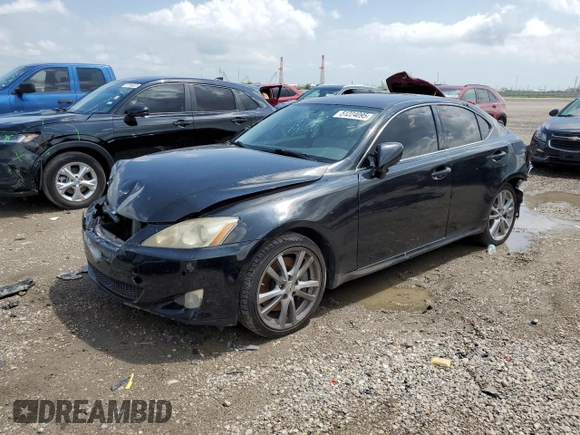 2006 Lexus IS 350 with VIN JTHBE262562002448, listed as a Copart auction lot 61063565 with 187,561 mi miles and Salvage title. Bid and sale history available at DreamBid. Image 1.