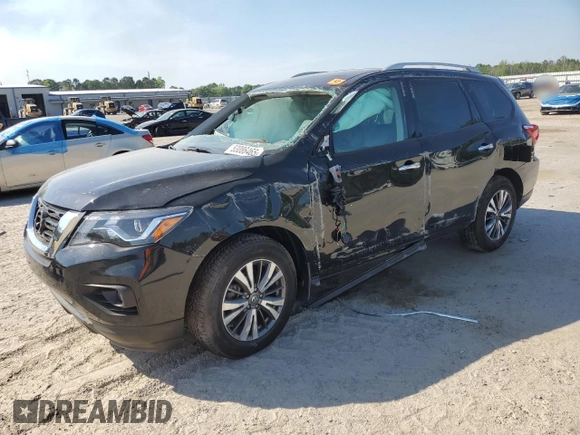 2017 Nissan Pathfinder SL with VIN 5N1DR2MNXHC669326, listed as a Copart auction lot 53086465 with 53,242 mi miles and Salvage title. Bid and sale history available at DreamBid. Image 1.