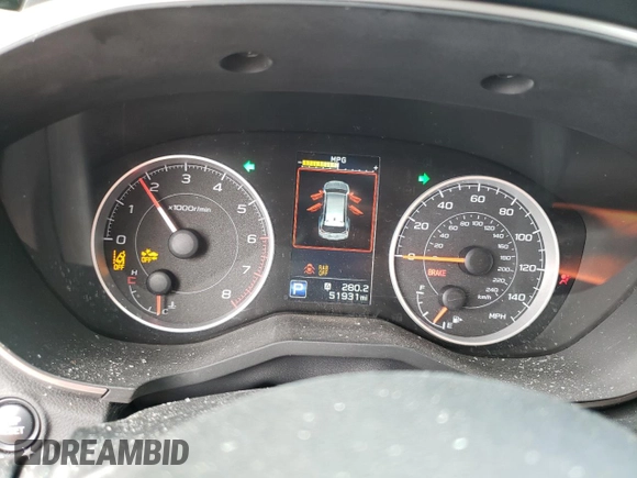 2020 Subaru Ascent Premium with VIN 4S4WMAFD9L3442529, listed as a Copart auction lot 54097995 with 51,931 mi miles and Salvage title. Bid and sale history available at DreamBid. Image 9.