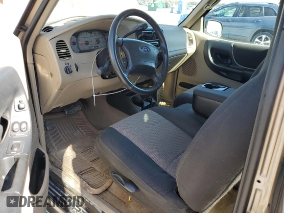 2003 Ford Ranger XL Fleet with VIN 1FTYR44V63PA89770, listed as a Copart auction lot 42610865 with 75,339 mi miles and Salvage title. Bid and sale history available at DreamBid. Image 8.