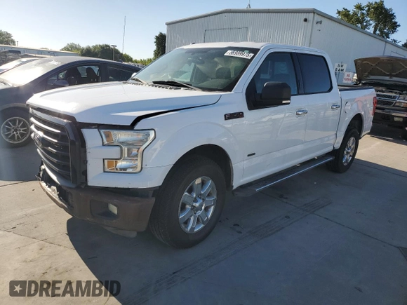 2015 Ford F-150 XL with VIN 1FTEW1CG6FKD17068, listed as a Copart auction lot 56989975 with 170,606 mi miles and Salvage title. Bid and sale history available at DreamBid. Image 1.