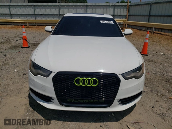 2015 Audi A6 Premium Plus with VIN WAUGFAFC2FN037063, listed as a Copart auction lot 58071405 with 150,007 mi miles and Salvage title. Bid and sale history available at DreamBid. Image 5.
