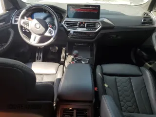 2023 BMW X3 M with VIN 5YM13EC02P9R76895, listed as a Copart auction lot 44812685 with 17,257 mi miles and Salvage Title. Bid and sale history available at carsss.com. Image 8.