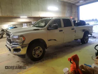 2023 Ram 2500 Tradesman with VIN 3C6UR5HJ4PG633843, listed as a Copart auction lot 85877704 with 43,100 mi miles and Salvage Title. Bid and sale history available at carsss.com. Image 1.