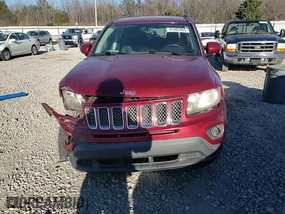 2016 Jeep Compass Latitude with VIN 1C4NJCEB0GD651470, listed as a Copart auction lot 47505465 with 130,826 mi miles and Salvage Title. Bid and sale history available at carsss.com. Image 12.