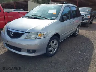 2002 Mazda MPV LX with VIN JM3LW28J520319070, listed as a IAAI auction lot 41671586 with 272,831 mi miles. Bid and sale history available at carsss.com. Image 2.