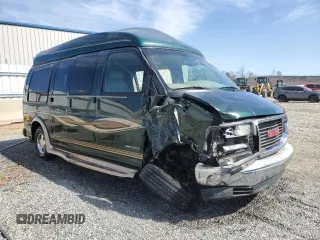 2002 GMC Savana with VIN 1GDFG15R521206037, listed as a Copart auction lot 47118175 with 256,150 mi miles and Salvage Title. Bid and sale history available at carsss.com. Image 4.