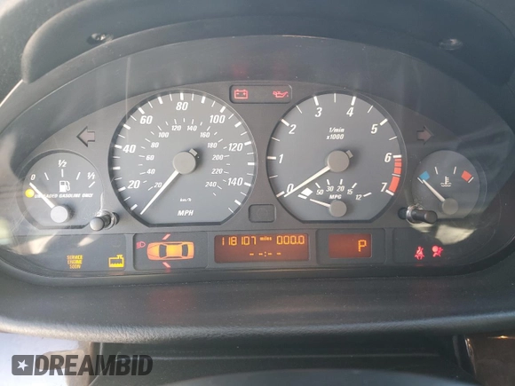 2003 BMW 3 Series 325Ci with VIN WBABS33453PG89032, listed as a Copart auction lot 87590865 with 118,107 mi miles and Salvage Title. Bid and sale history available at carsss.com. Image 9.