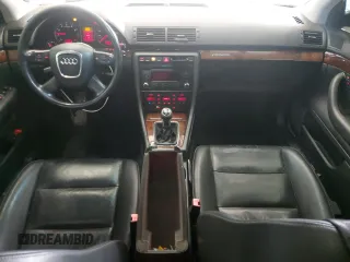2007 Audi A4 2.0T with VIN WAUAF78E07A157010, listed as a Copart auction lot 43601915 with 250,001 mi miles and Salvage Title. Bid and sale history available at carsss.com. Image 8.