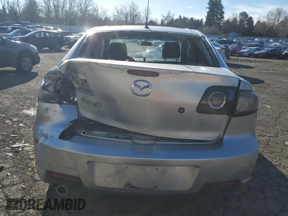 2008 Mazda 3 i Sport with VIN JM1BK12F181775133, listed as a Copart auction lot 87660145 with 150,373 mi miles and Salvage Title. Bid and sale history available at DreamBid. Image 6.