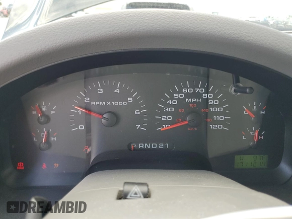 2005 Ford F-150 XLT with VIN 1FTRW12W05KC77725, listed as a Copart auction lot 61828205 with 171,121 mi miles and Salvage title. Bid and sale history available at DreamBid. Image 9.