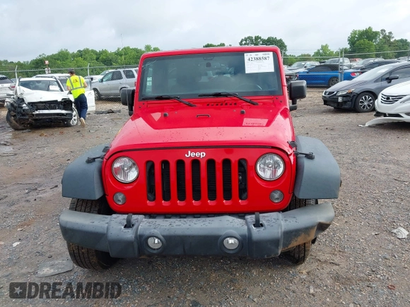 2016 Jeep Wrangler Unlimited Sport with VIN 1C4BJWDG4GL137175, listed as a IAAI auction lot 42388587 with 160,337 mi miles and . Bid and sale history available at DreamBid. Image 12.