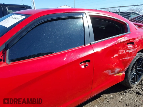 2012 Dodge Charger SXT with VIN 2C3CDXHG7CH264185, listed as a IAAI auction lot 41676948 with 190,980 mi miles. Bid and sale history available at carsss.com. Image 15.