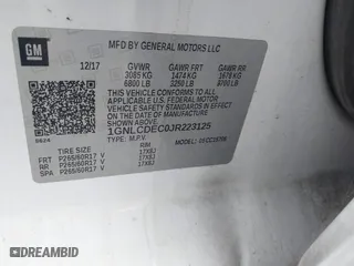 2018 Chevrolet Tahoe Commercial with VIN 1GNLCDEC0JR223125, listed as a IAAI auction lot 41540653 with 147,995 mi miles. Bid and sale history available at carsss.com. Image 9.