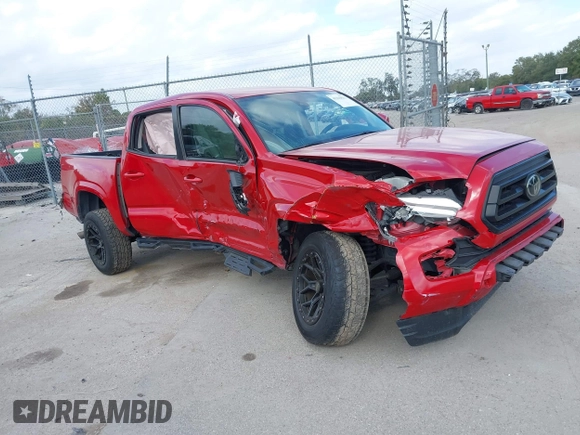 2022 Toyota Tacoma SR with VIN 3TYAX5GN1NT039848, listed as a IAAI auction lot 41210811 with 93,670 mi miles and . Bid and sale history available at DreamBid. Image 6.